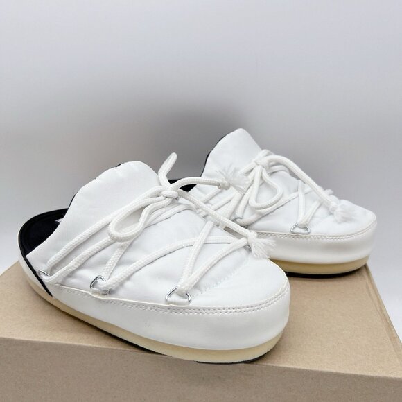 MOON BOOT Full Moon Icon Nylon Mule White EU 39/ 40 Womens US 8/ 8.5 - Picture 4 of 12